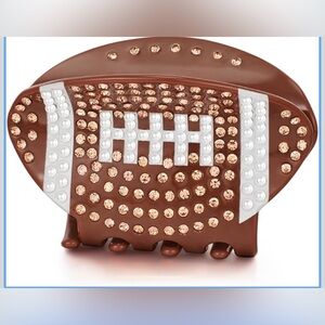 Game Day Football shape Hair Clip